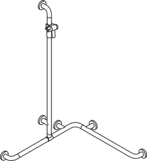HEWI DU-Wannenhdl. m.Br.H.Stg. Ser 805, AM1:1250, W1:762, W2:762 anthrazitgrau – Bild 4