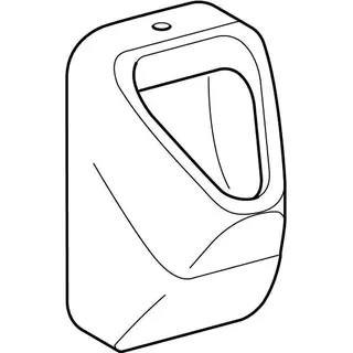 Geberit Alivio Urinal, Zulauf von oben Abgang nach hinten oder unten, weiß – Bild 3