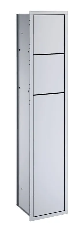 Emco WC-Modul (Public) asis 150 05050 Unterputz, Anschlag links 809 mm alu./alu.