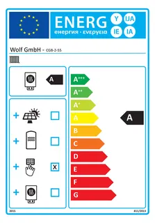 Wolf Paket Brennwerttherme CGB-2-55 BM-2, Hocheffizienzpumpe, Aufputz