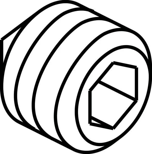 IS Gewindestift-Set M5x6 / M4x6