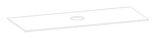 HB Waschtischplatte FB Universal WPL 140 FS 1 L:1400mmB:560mmT:12mm