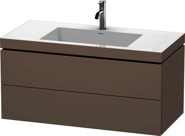 Duravit WTU L-Cube m. Vero Air 500x1000x480mm 1 HL, 2 SchKa, Basalt Matt