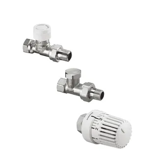 OVENTROP-Thermostatventil-Set, DN15 Durchgang, mit "Uni LH, AV9, Combi 2"