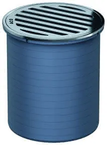 ACO Easy-Flow Aufsatzstück ABS D136 K3/ Rahmen u.Schlitzrost V2A lose