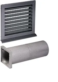 STIEBEL ELTRON Wanddurchführung AWG 160 R inkl. Wetterschutzgitter