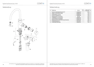 CONTI+ hybrid el. IR Küchenarm. Vcon. m.Misch. Chrom o.Ablg. Click+ H10 – Bild 5