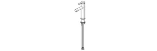 EHM Waschtisch-Batt. HANSADESIGNO Style 5188 Ausld. 125 mm DN15 chr – Bild 2
