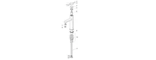 EHM Waschtisch-Batt. HANSADESIGNO Style 5188 Ausld. 125 mm DN15 chr – Bild 4