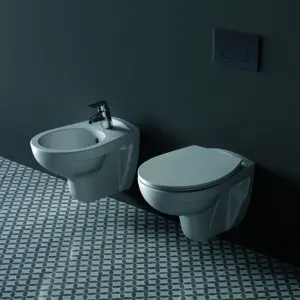 Ideal Standard Wandbidet Eurovit, 1 Hahnloch, 360x520x350mm, Weiß – Bild 5