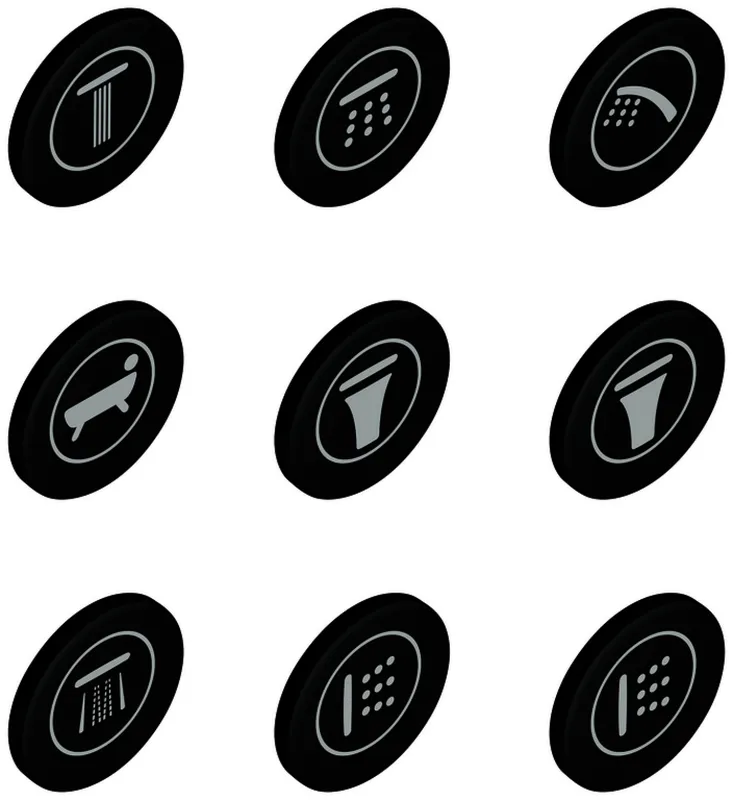 GROHE Symbolkappen 14077 für SmartControl Fertigmontagesets