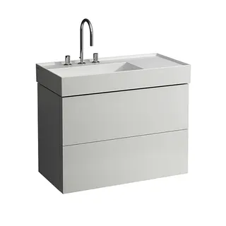 LF WTU K-LAUFEN 600x880x450 2 Schubl Push/Pull f.WT H810338 weiß matt