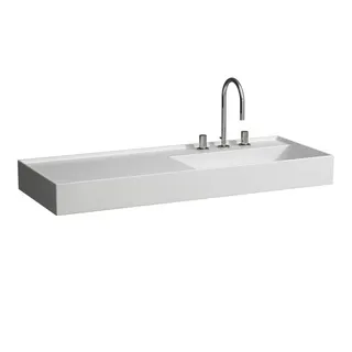 Waschtisch K-LAUFEN 460x1200x150 1 Hlo.Ül. versteckter Abl. Ablg. links we