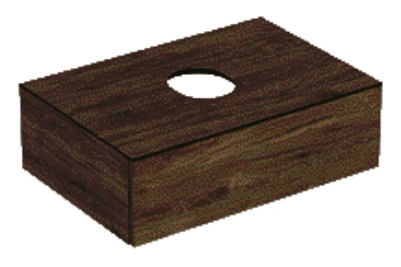 Geberit VariForm US für AS-Waschtisch, m. 1 Schublade 75x23,5x51cm, Nußbaum hickory
