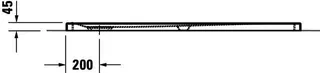 Duravit Tempano Duschwanne 1400x800x45mm Weiß – Bild 4
