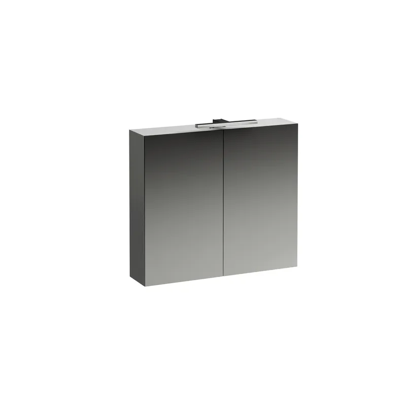 Laufen SPS BASE LED-Bel. horiz. m.Schalter Steckd. 185x800x700 2 Türen weiß matt