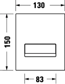 Duravit DuraSys A2 Betät.-Pl.elektr.,f.Urinal Infrar.,Batterieans.,Aufges., Chrom HG – Bild 4