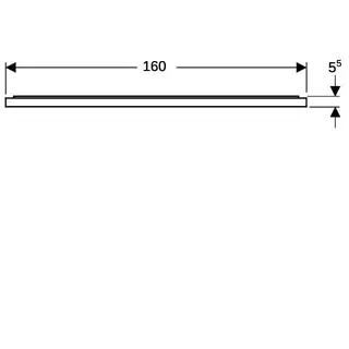 Geberit Xeno2 Lichtspiegel mit direkter und indirekter Beleuchtung, 160x71x5,5cm – Bild 5