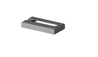 Kermi Abdeckrosette f Standkonsole 60x10 Rohbodenmontage, weiß, Metall