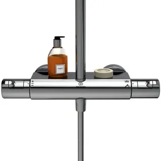 Ideal Standard Duschsystem Ceratherm T50 m.Brausethermostat Schlauch 1500mm Chrom – Bild 2