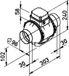 Helios MV EC 100 Multivent Rohrventilator EC 1-PH regelbar, DN 100 – Bild 2