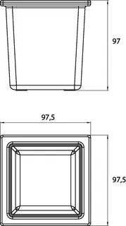 Emco Glasschale liaison 00002 für Reling 98x99x98 mm klar – Bild 4