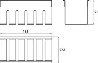 Emco Korb liaison 00101 hoch 192x91x98 mm chr – Bild 3