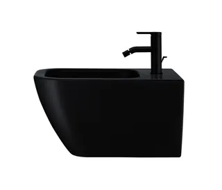 Duravit Wand-Bidet 540mm Happy D.2,Anthrazit/ Anthrazit Matt, m. ÜL, HLB, 1 HL – Bild 2