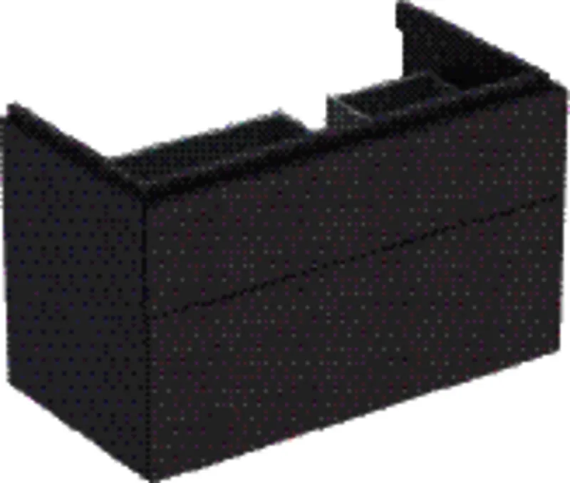 Geberit Xeno2 Unterschrank f. Waschtisch m. Ablg. links m. 2 Schubl., 88x53x46,2cm, sculturagrau