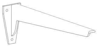 HB Konsole WTKON2_BB 330x50x100mm – Bild 2