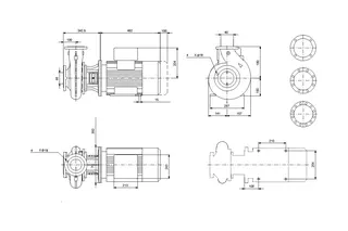 GRUNDFOS Blockpumpen Standard NB50-200/219 A-F2-A-BQQE 400V 22kW IE3 – Bild 2