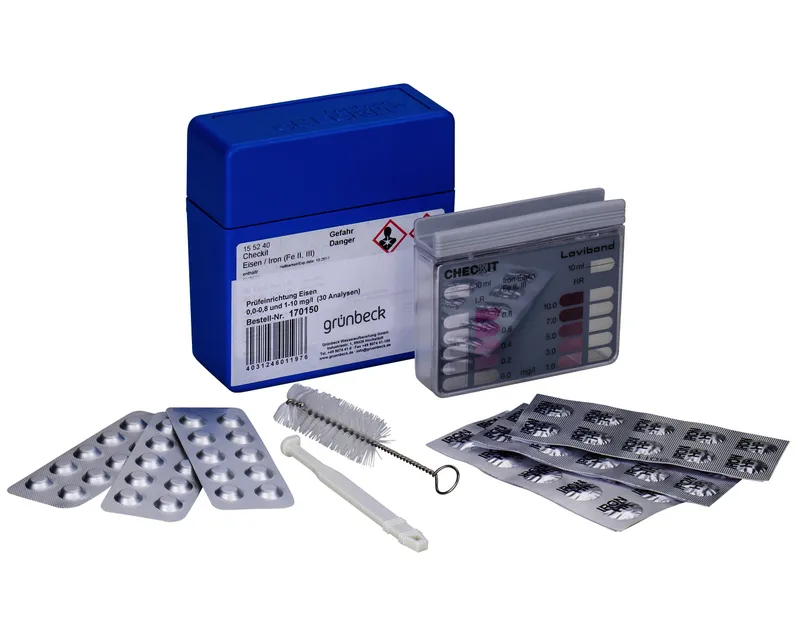 Grünbeck Wasserprüfeinrichtung Eisen 0,0-0,8 mg/l und 1-10 mg/l