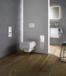 Emco WC-Papier-Modul asis 2.0 27421 Unterputz, Anschlag rechts 346 mm optiwhite – Bild 2