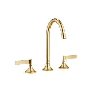 Dornbracht Waschtisch-3-Lochbatt. m.Ablgarn. VAIA 20713819 Messing gebürstet (23kt Gold)