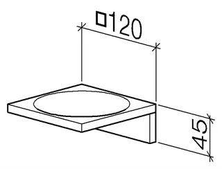 Dornbracht Seifenh., Wandmodell SERIENSPEZIFISCH 83410780 Messing gebürstet (23kt Gold) – Bild 3