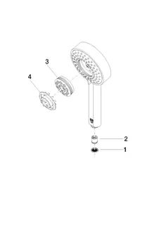 Dornbracht Handbrause SERIENNEUTRAL 28012979 Messing gebürstet (DF red.) – Bild 4