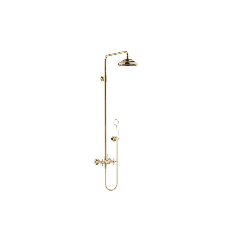 DO Shower Pipe mit Brausebatterie MADISON 26632360 Messing (23kt Gold)