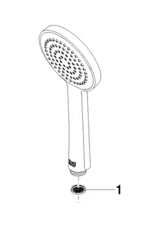 Dornbracht Handbrause SERIENNEUTRAL 28015979 Messing gebürstet (23kt Gold) – Bild 4