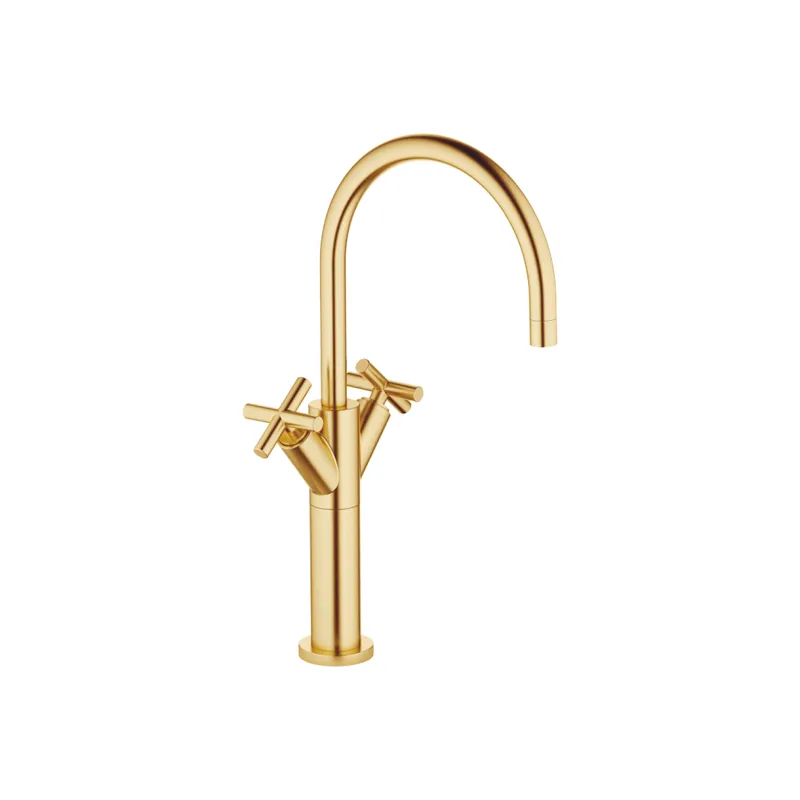 Dornbracht Waschtisch-ELB mit erhöhtem Standfuß TARA 22533892 Messing gebürstet (23kt Gold)