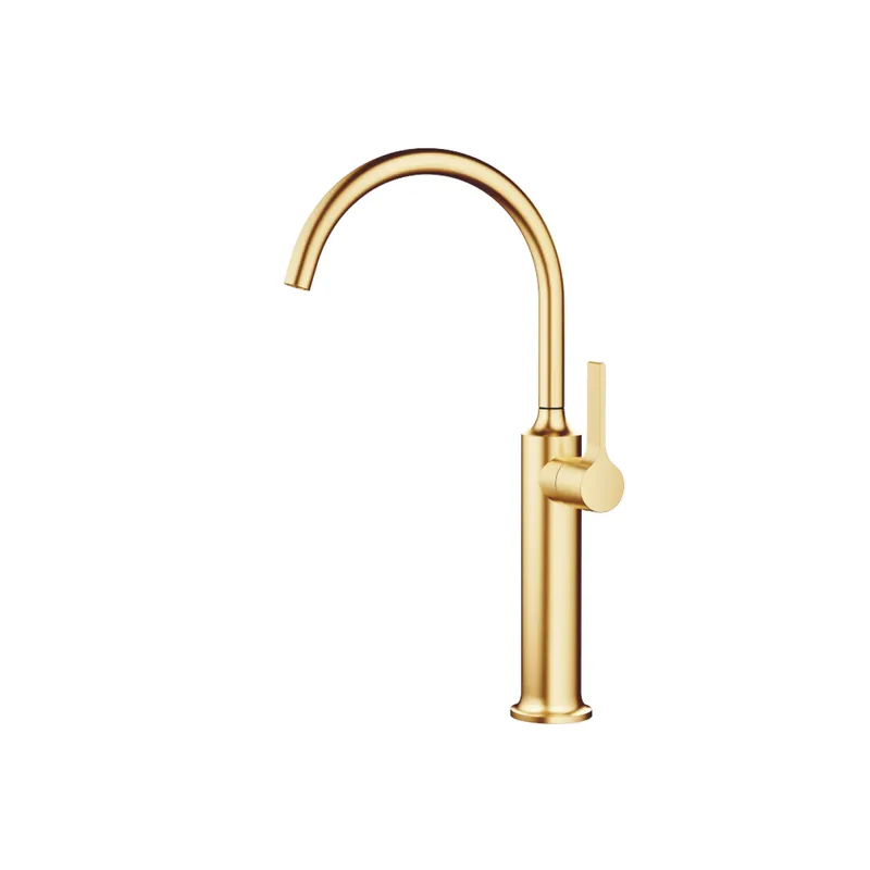 Dornbracht Waschtisch-EHM mit erhöhtem Standfuß VAIA 33534809 Messing gebürstet (23kt Gold)