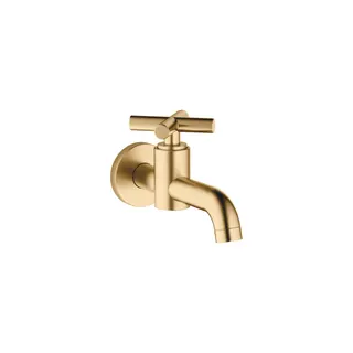 Dornbracht Wandventil, Kaltwasser TARA 30010892 Messing gebürstet (23kt Gold)