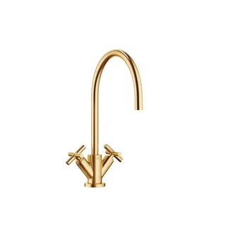 Dornbracht Einlochbatterie TARA 22815892 Messing gebürstet (23kt Gold)