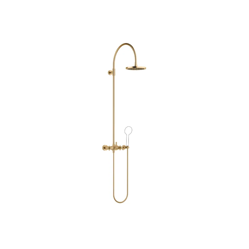 Dornbracht Shower Pipe TARA 26632892 220 mm Messing gebürstet (23kt Gold)