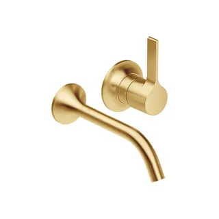 Dornbracht Waschtisch-Wand-EHM ohne Ablaufgarnitur VAIA 36860809 Messing gebürstet (23kt Gold)