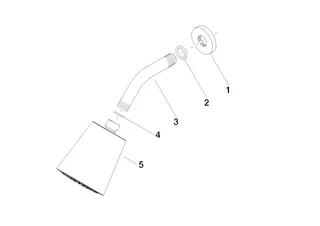 Dornbracht Kopfbrause SERIENSPEZIFISCH 28504979 Messing gebürstet (23kt Gold) – Bild 4