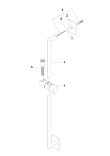 Dornbracht Duschgarnitur ohne Handbrause LULU 26413710 Chrom – Bild 4