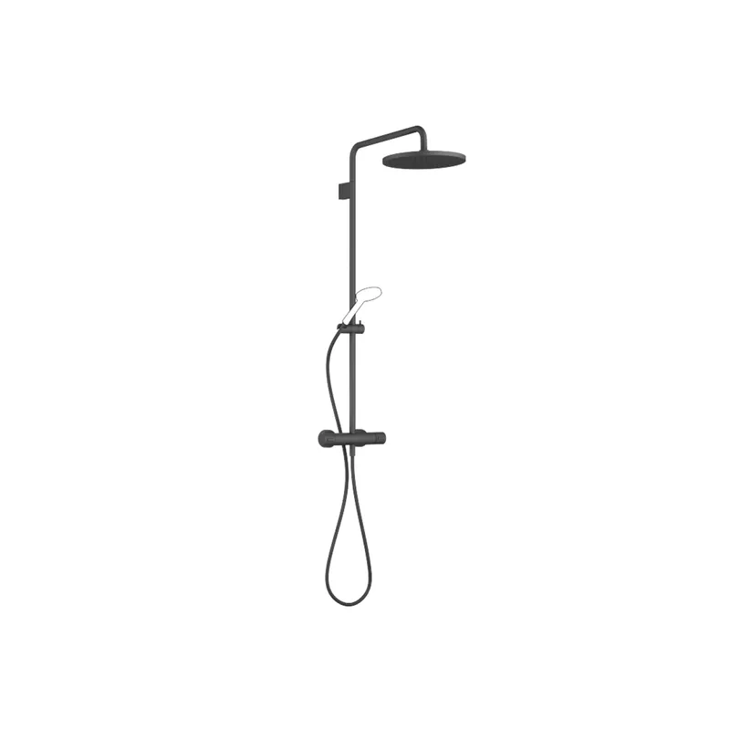 Dornbracht Shower Pipe mit Brause-Thermostat SERIENSPEZIFISCH 34460979 Schwarz matt