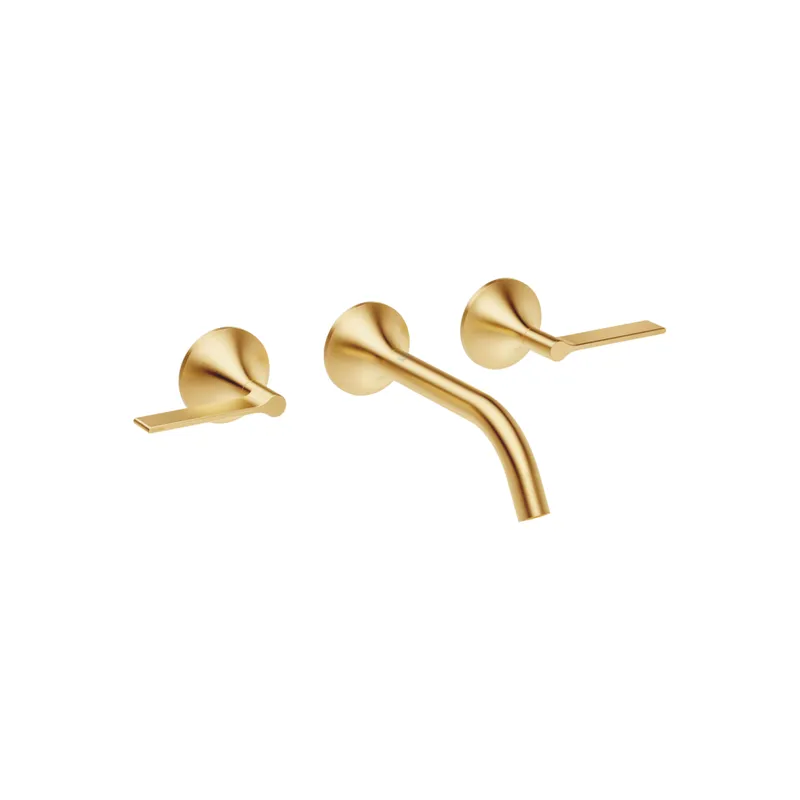 Dornbracht Waschtisch-Wandbatt. ohne Ablaufgarnitur VAIA 36712819 Messing gebürstet (23kt Gold)