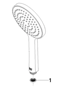 Dornbracht Handbrause SERIENNEUTRAL 28017979 Messing gebürstet (23kt Gold) – Bild 4