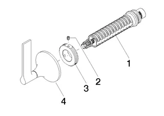 Dornbracht Unterputzventil, rechtsschließend VAIA 36608819 3/4" Chrom – Bild 4